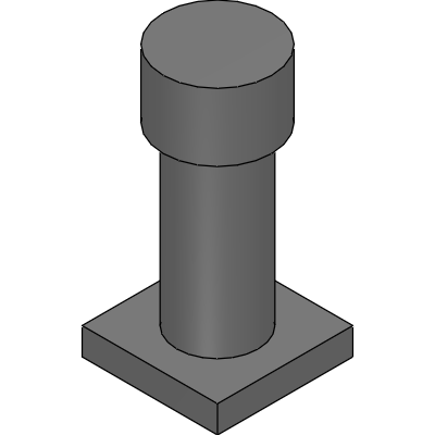 Permanent magnet for door locking mechanism (round, surface mounting)