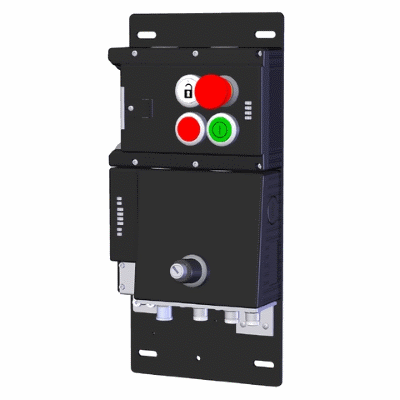 MGB locking module with bus module individual devices