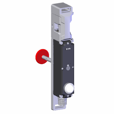 MGBS-AR, M23, 1 pushbutton, with escape release, door hinge on right