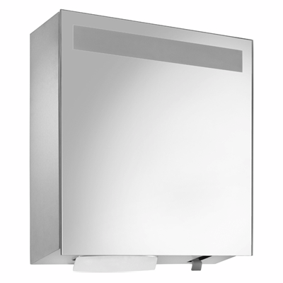 Mirror cupboard foam soap/paper