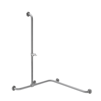 Shower rail w/riser