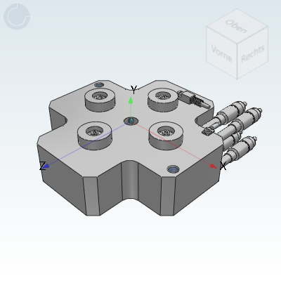 Ø10 - Ewikon manifold plate HPS III TE 4-drop