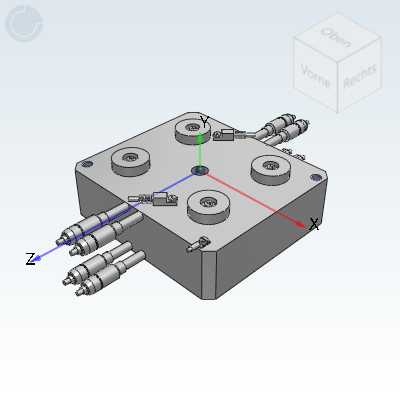 Ø12 - Ewikon manifold plate HPS III TE 4-drop