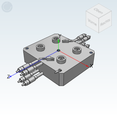 Ø6 - Ewikon manifold plate HPS III TE 4-drop