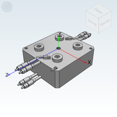 Ø10 - Ewikon manifold plate HPS III T 4-drop