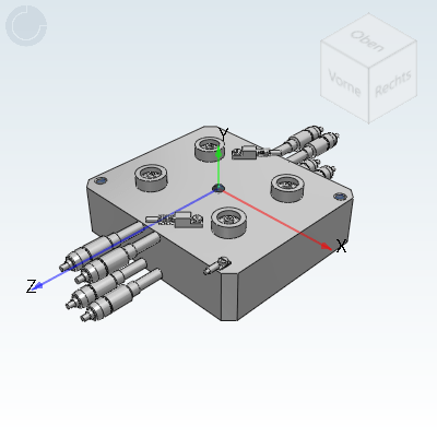 Ø6 - Ewikon manifold plate HPS III T 4-drop