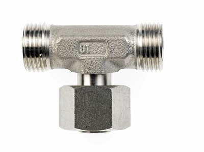 Einstellbare T-Stutzen mit Schaft, schaftseitig vormontiert