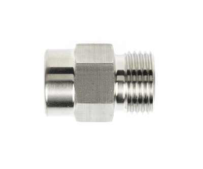 Manometer-Anschlussstutzen, Abdichtung mit metallischem Dichtkantenring