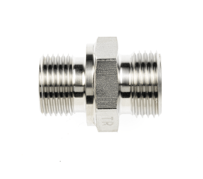 Gerade Einschraubstutzen, Abdichtung durch Dichtkante Form B nach DIN 3852-2, ISO 8434-1-SDS-B