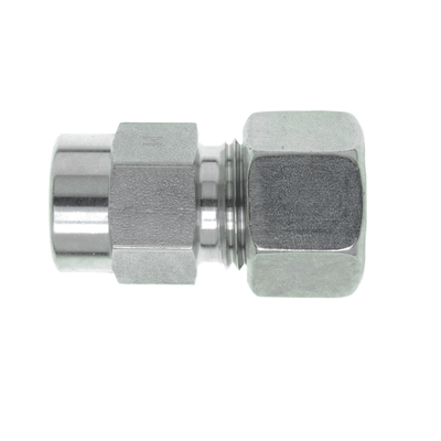 Manometer fittings, sealing with metal seal-edge ring