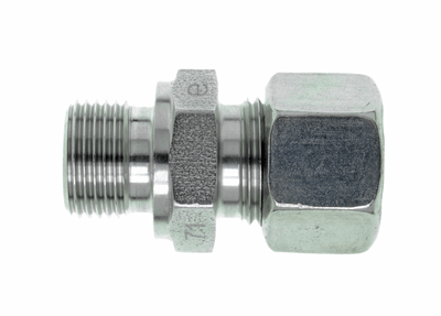 Straight male adaptor fittings, sealing edge form B acc. DIN 3852-2
