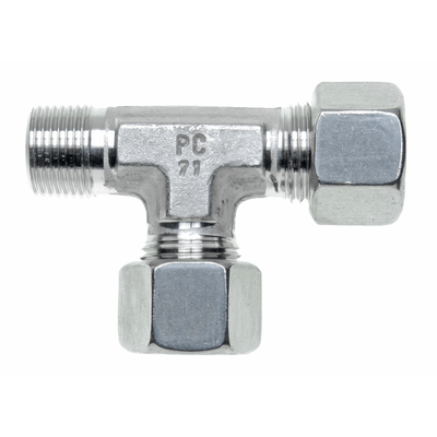 Male adaptor L fittings, taper thread sealing form C acc. DIN 3852-2
