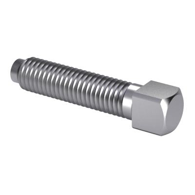 Square screws with short dog point
