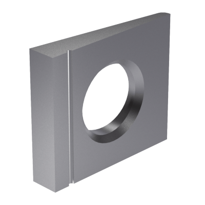 Square taper washers for I-sections for high-tensile structural bolting