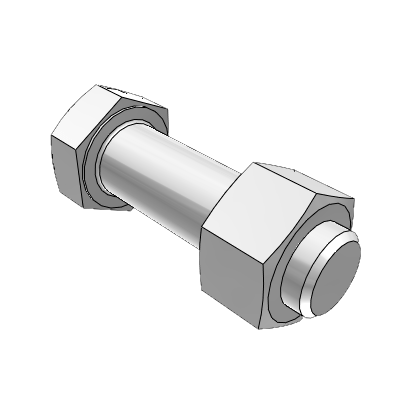 Hexagon bolts, with hexagon nut