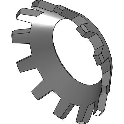 Countersunk External Tooth-Look Washer