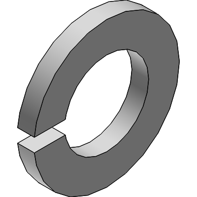 Curved spring lock washers