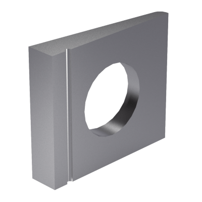 Square taper washers for I-sections