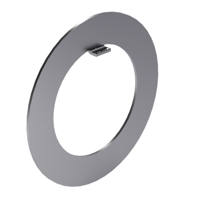 Internal tab washers