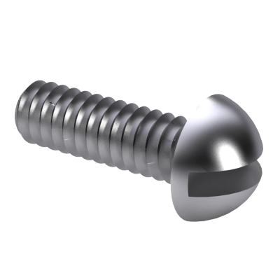 Round Head Machine Screw Slotted