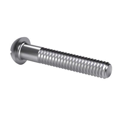 Steel slotted round head screws - B.S.W.threads