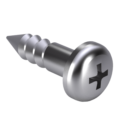 Cross recessed half round head wood screws, form H