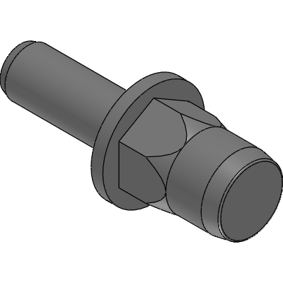 STEEL BLIND RIVET STUD - HEXAGONAL SHANK
