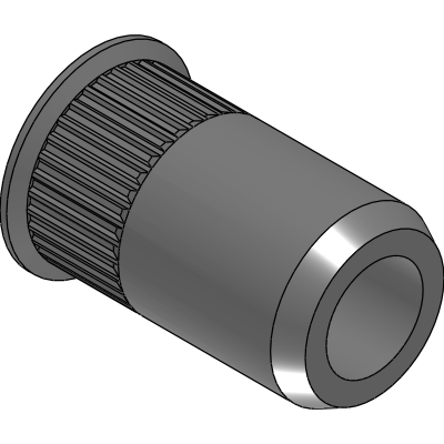 STAINLESS STEEL A4 KNURLED THREADED INSERTS REDUCED HEAD