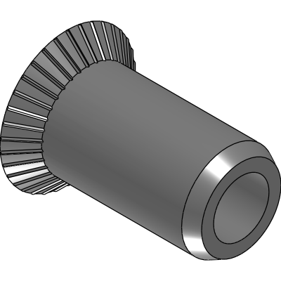 ALUMINUM  THREADED INSERTS COUNTERSUNK HEAD