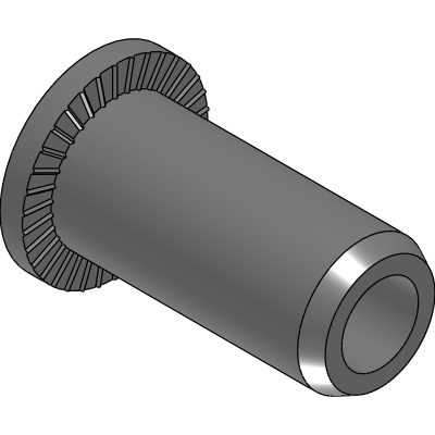 ALUMINIUM THREADED INSERTS CYLINDRICAL HEAD