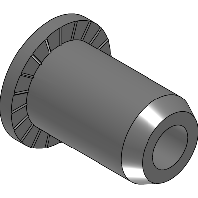 STAINLESS STEEL A2 THREADED INSERTS CYLINDRICAL HEAD