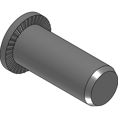 ALUMINUM BLIND THREADED INSERTS CYLINDRICAL HEAD