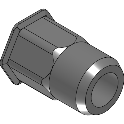 STEEL BLIND THREADED INSERTS REDUCED HEAD - HALF HEXAGONAL SHANK