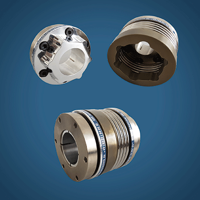 Metal Bellows Coupling Axial Pluggable with Outer Conical Hubs