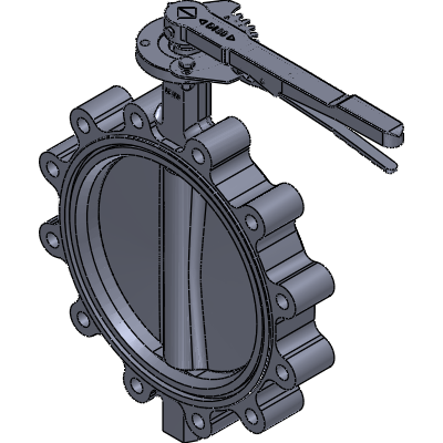FERGO AK201 Butterfly valve DN 300 PN16 EPDM with hand lever Industrial Valves