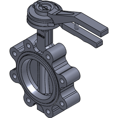 FERGO AK201 Butterfly valve DN 80 PN1016 NBR with hand lever Industrial Valves