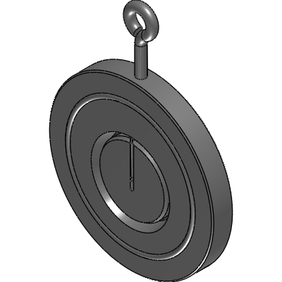 FERGO RK100 Check valve DN 50 galvanised steel FPM spring return PN101640 Industrial Valves