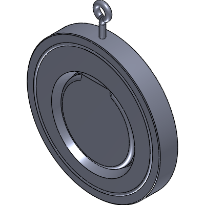 FERGO RK106 Check valve DN 100 PVC-U PN1016 PTFE Industrial Valves