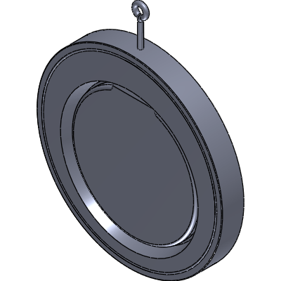 FERGO RK106 Check valve DN 250 PP-H PN10 EPDM Industrial Valves