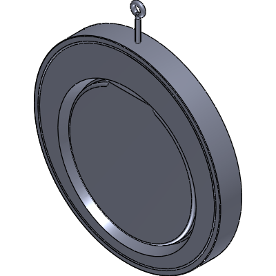 FERGO RK106 Check valve DN 300 PVC-U PN10 NBR Industrial Valves