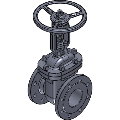 Fergo Va430 Wedge Gate Valve DN 80 Pn16 Steel 1 0619 Ta Luft Handwheel Max. to 400°C