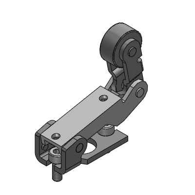 roller lever with idle return