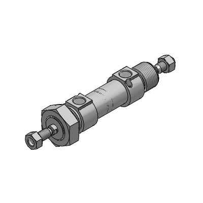 Hydraulikzylinder einfachwirkend ø 35 mm mit Gelenkaugen 050