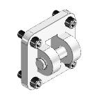 Фланец с осью