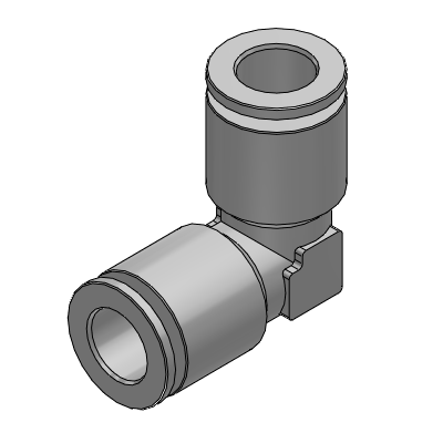 Угловое соединение с цанговым зажимом