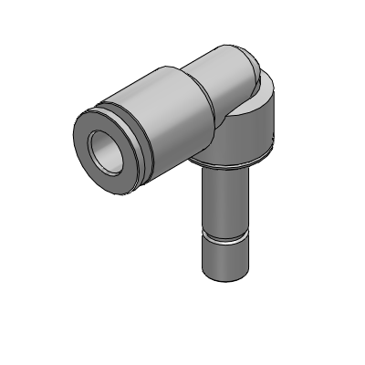 Угловое соединение с цанговым зажимом