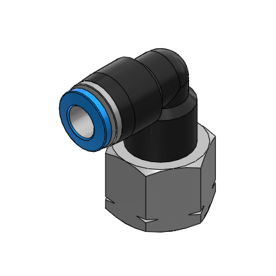 원터치/나사산 L-피팅