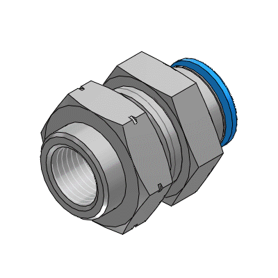 push-in bulkhead fitting