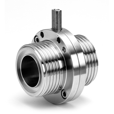 Valvole DIN Valvole a farfalla DIN maschio / maschio Fornite prive di leva acciaio inossidabile 304L o acciaio inossidabile 316L