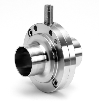 Valvole SMS Valvole a farfalla SMS acciaio inossidabile 304L o acciaio inossidabile 316Lliscio / liscio a saldare Fornite complete di tenuta in silicone e senza leve